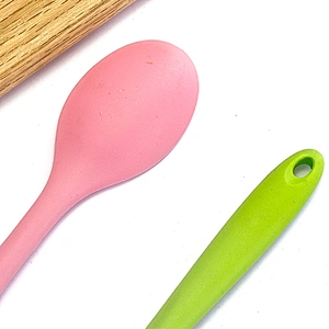 silicone spatula Non-Stick Heat Resistant set pastry baking tools  red kitchen utensils spoon