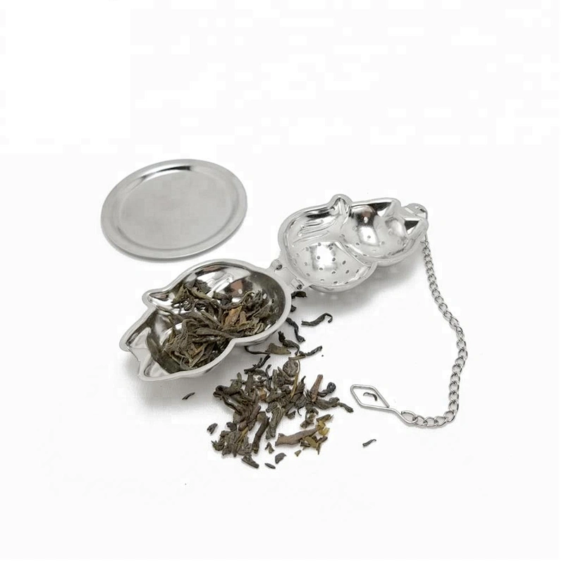 Novelty stainless steel fox shape tea infuser with chain