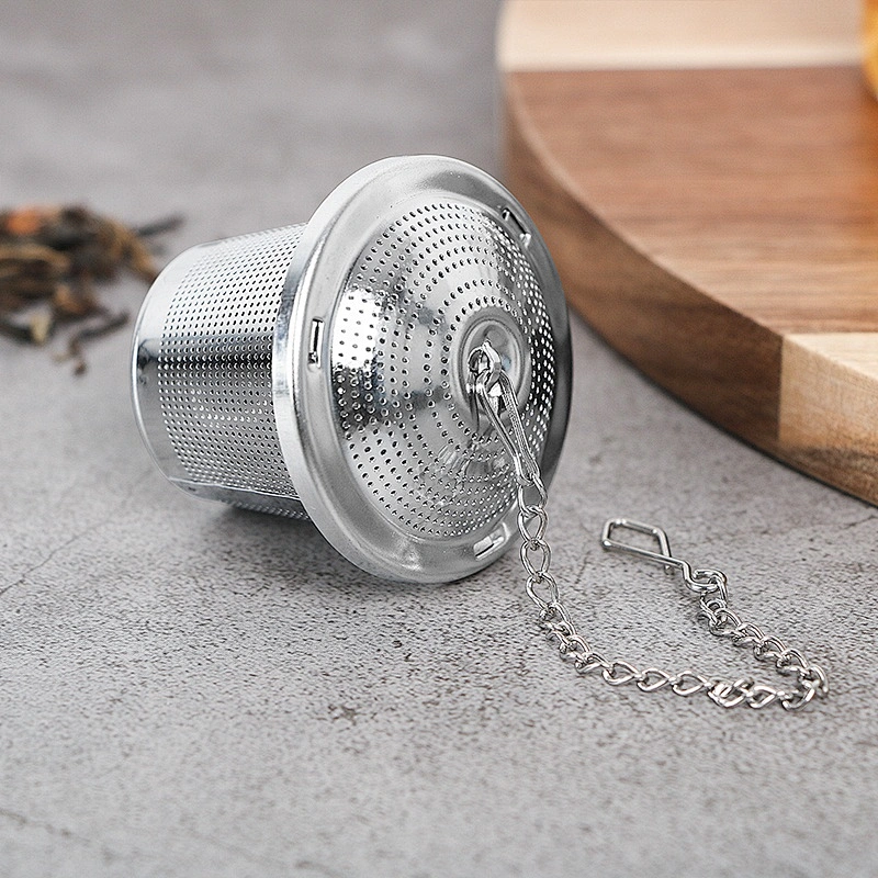Eco-friendly stainless steel basket tea infuser strainer with different size tea filter tea maker