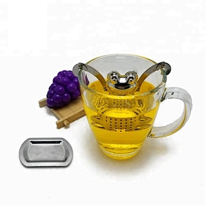 Hot selling stainless steel cute frog shape tea infuser