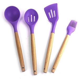 Wholesale 8 Pieces Slicone Kitchen Cooking Utensils Kitchen Utensils Accessories Nonstick Cookware Spatula Set