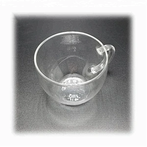 100ML  heat resistant glass small capacity tea cup mug with handle