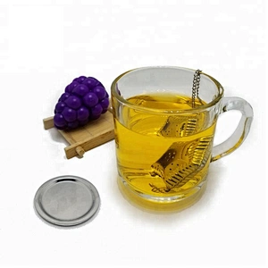 High quality stainless steel star shape tea infuser tea strainer with chain