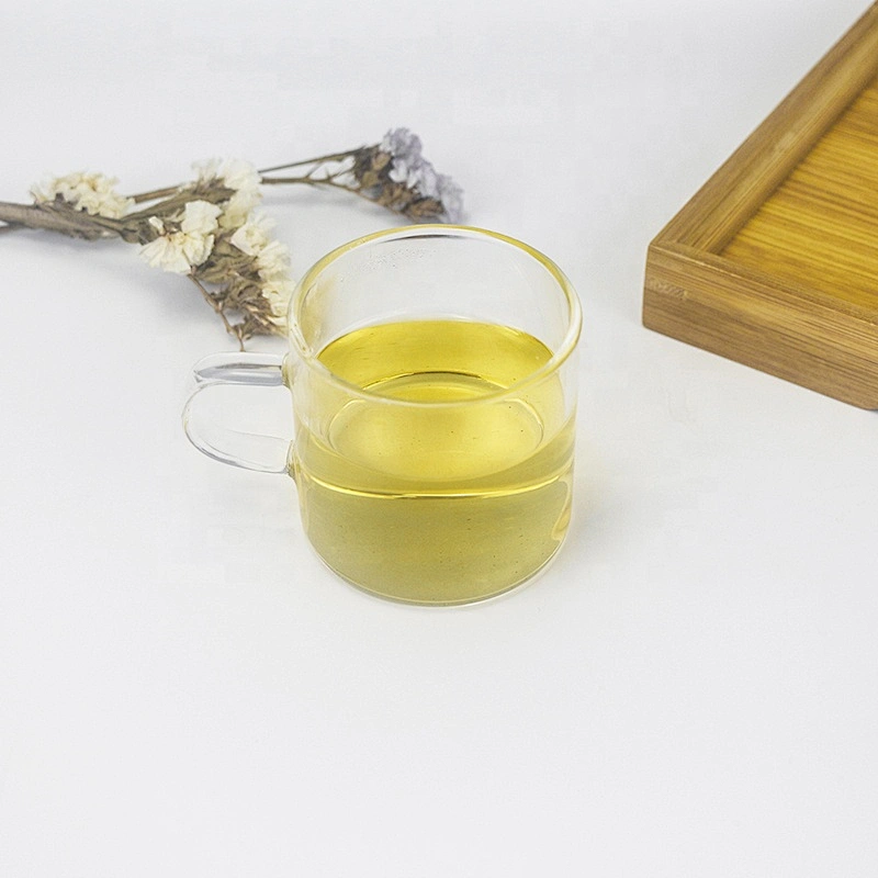 80-120 ML  heat resistant glass tea coffee cup juice mug with handle