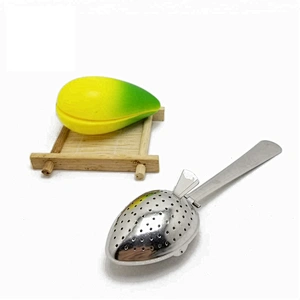 New design stainless steel leaf shape tea infuser with short handle