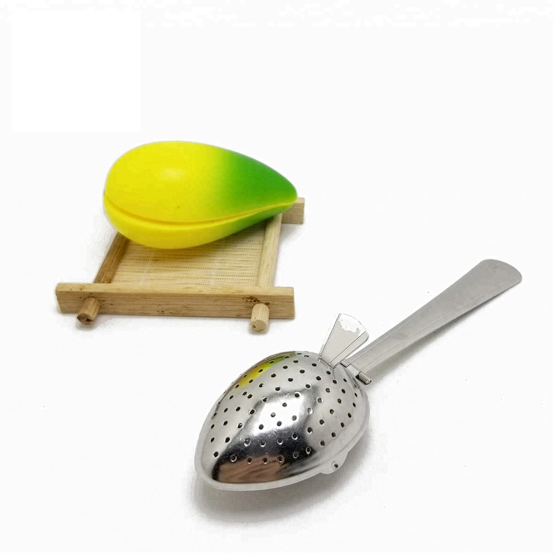 New design stainless steel leaf shape tea infuser with short handle
