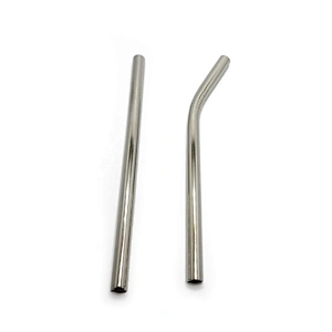 Environmental high quality reusable stainless steel 8*241mm drinking straw