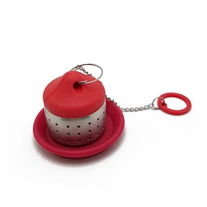 Small gift silicone and stainless steel tea infuser