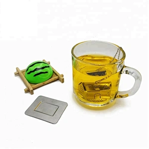 Wholesale stainless steel mini house shape tea infuser tea strainer with chain