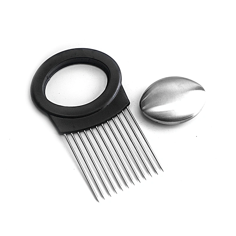 OEM/ODM kitchen accessories vegetable  tools stainless steel Onion Tomato Lemon Grater Chopper machine cutter with soap