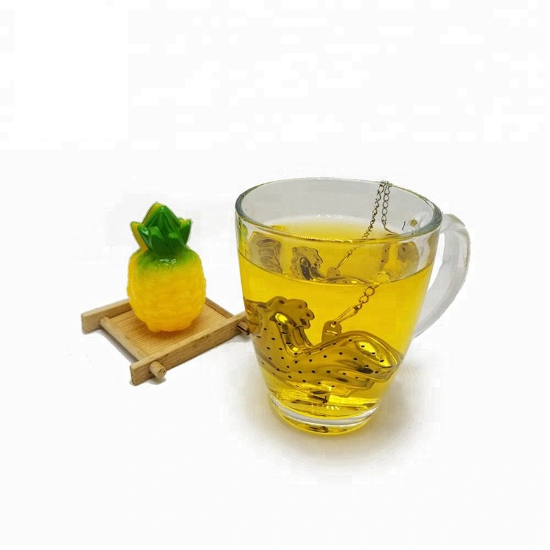 Hot selling stainless steel rooster shape tea infuser with chain
