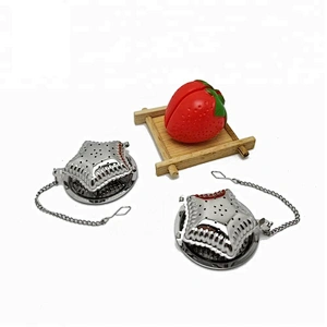 High quality stainless steel star shape tea infuser tea strainer with chain