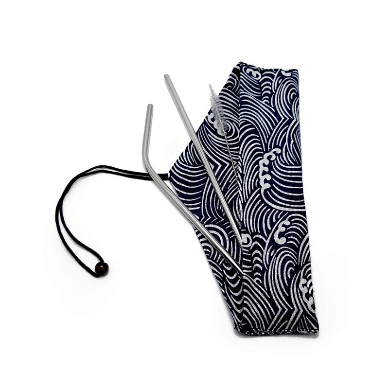 Environmental high quality reusable stainless steel 6*241mm drinking straw