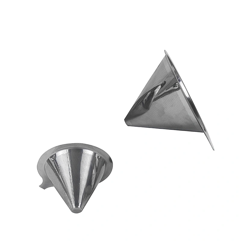 Stainless steel Coffee stainer cone drip Reusable Pour Over Coffee Dripper filter