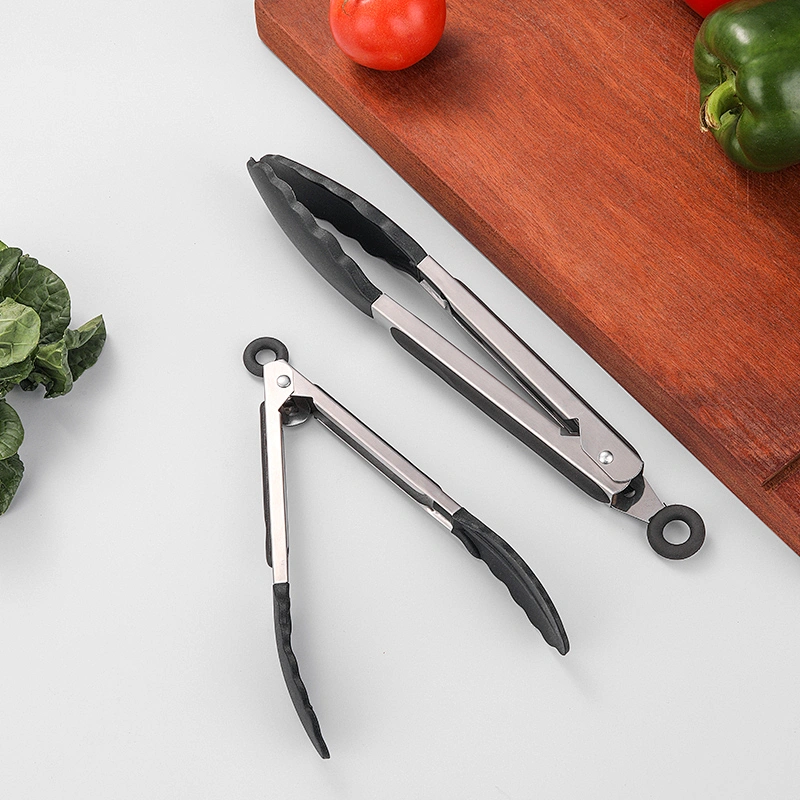 Silicone plastic food tongs food clip fancy serving tongs manufacturer