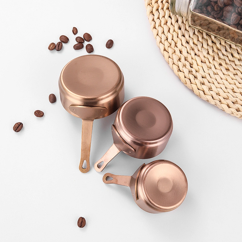 Top seller stainless steel sauce cup in kitchen Seasoning cup Mini Sauce Pan with handle
