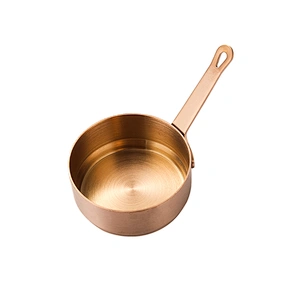 Top seller stainless steel sauce cup in kitchen Seasoning cup Mini Sauce Pan with handle