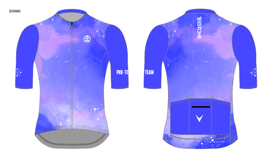 starry sky cycling jersey template