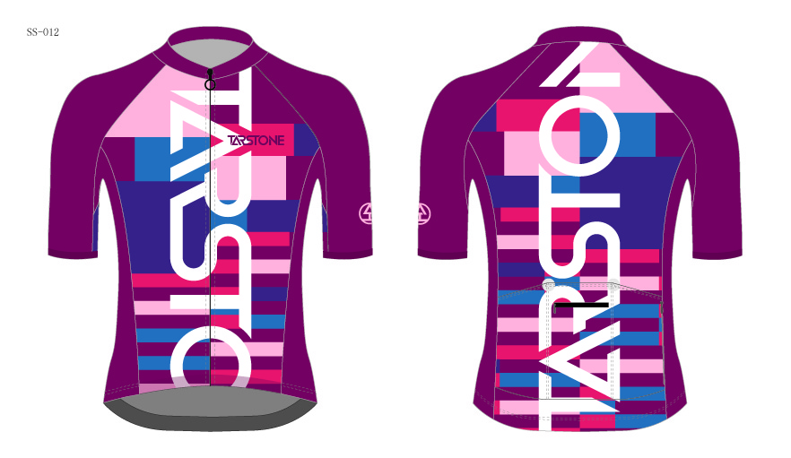 red pro cycling jersey template
