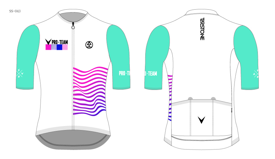 white cycling jersey template