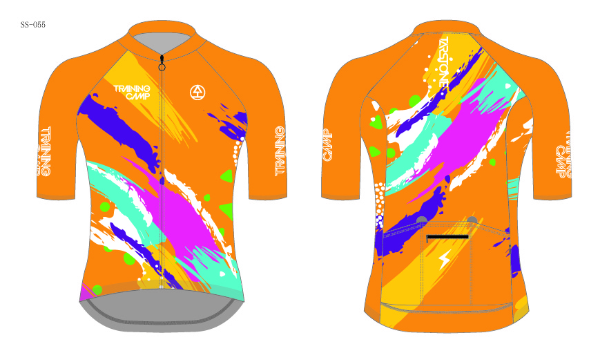 yellow cycling jersey template