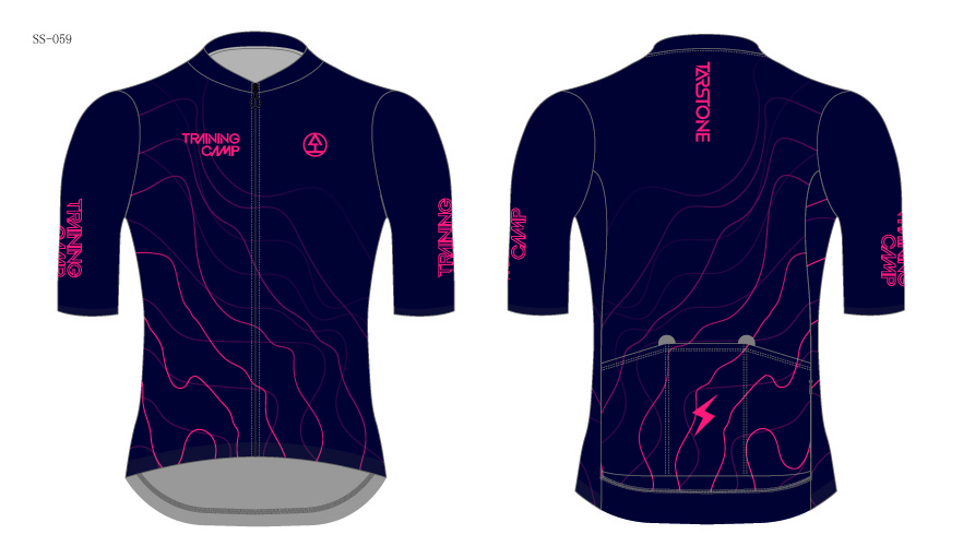black cycling jersey template