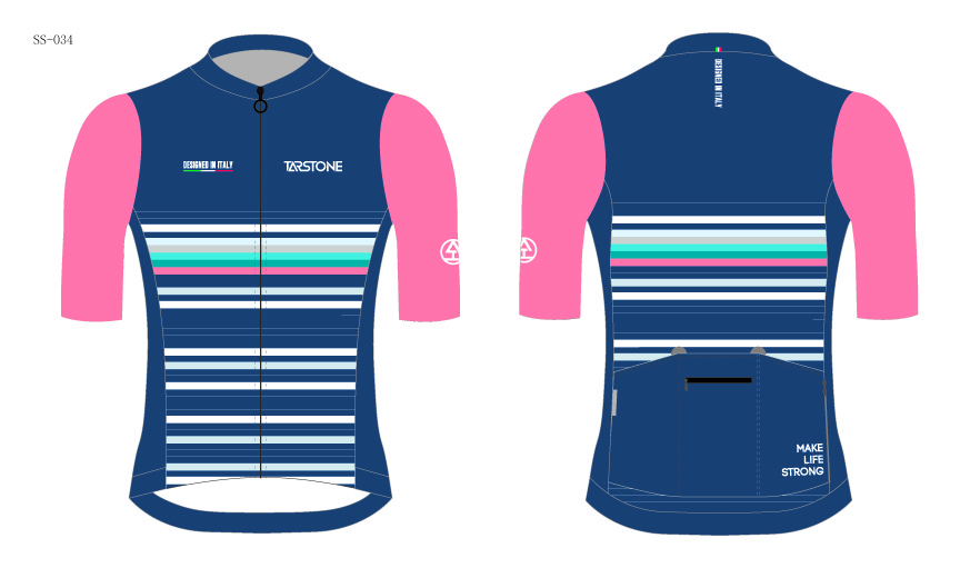 stripe pattern cycling jersey template