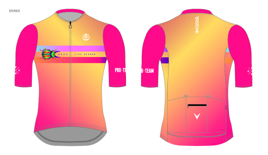 red orange yellow cycling jersey template
