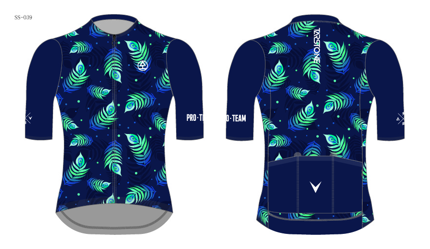 dark abstract cycling jersey template
