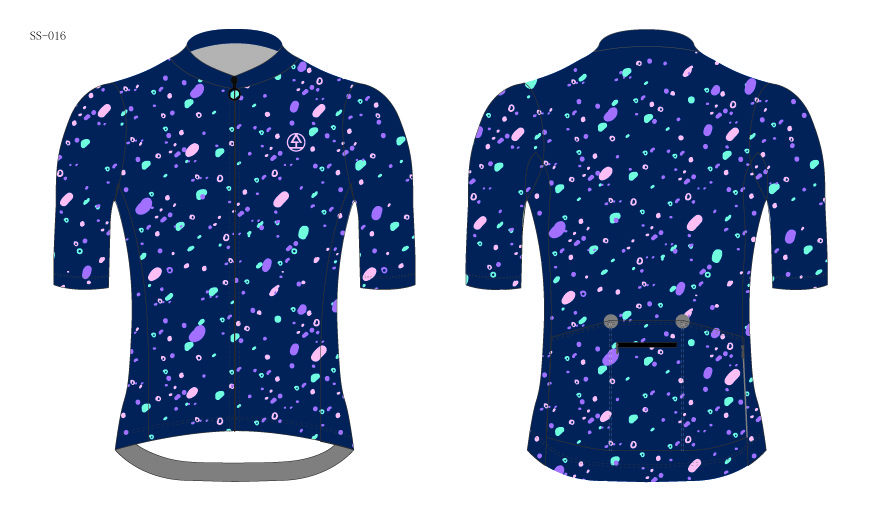 starry sky design cycling jersey template