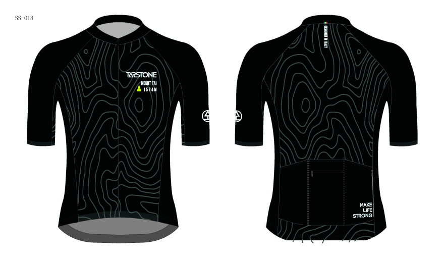 black aero cycling jersey