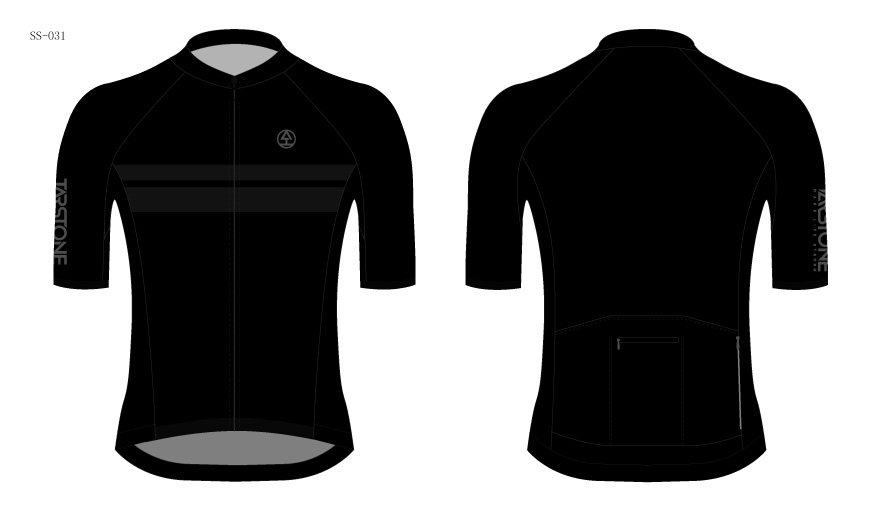 black cycling jersey template