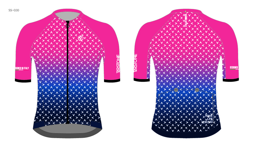 pink cycling jersey template