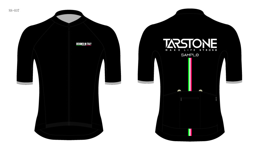black cycling jersey template
