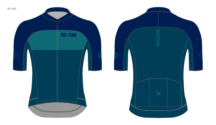 dark cyan cycling jersey template