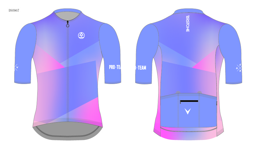 purple gradient fashion cycling jersey template