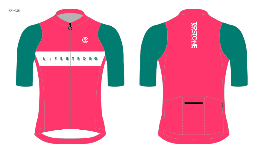 red cycling jersey template