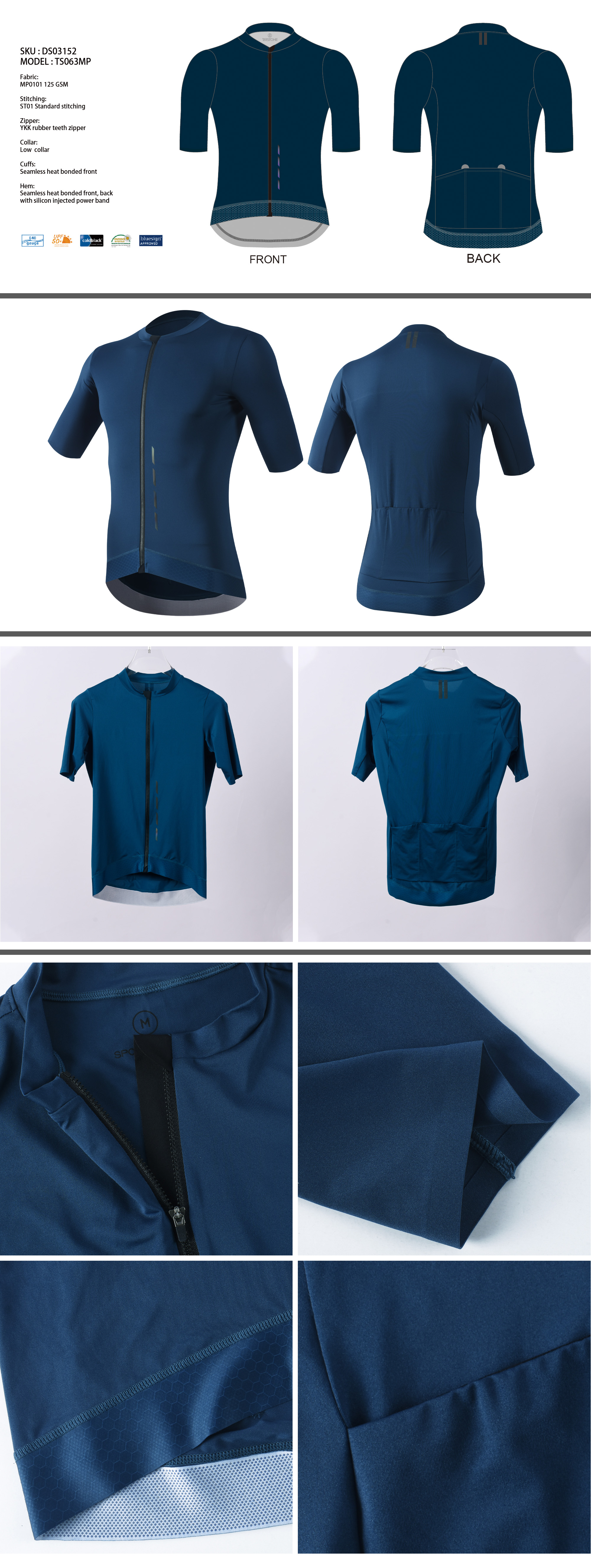 cycling jersey dark blue