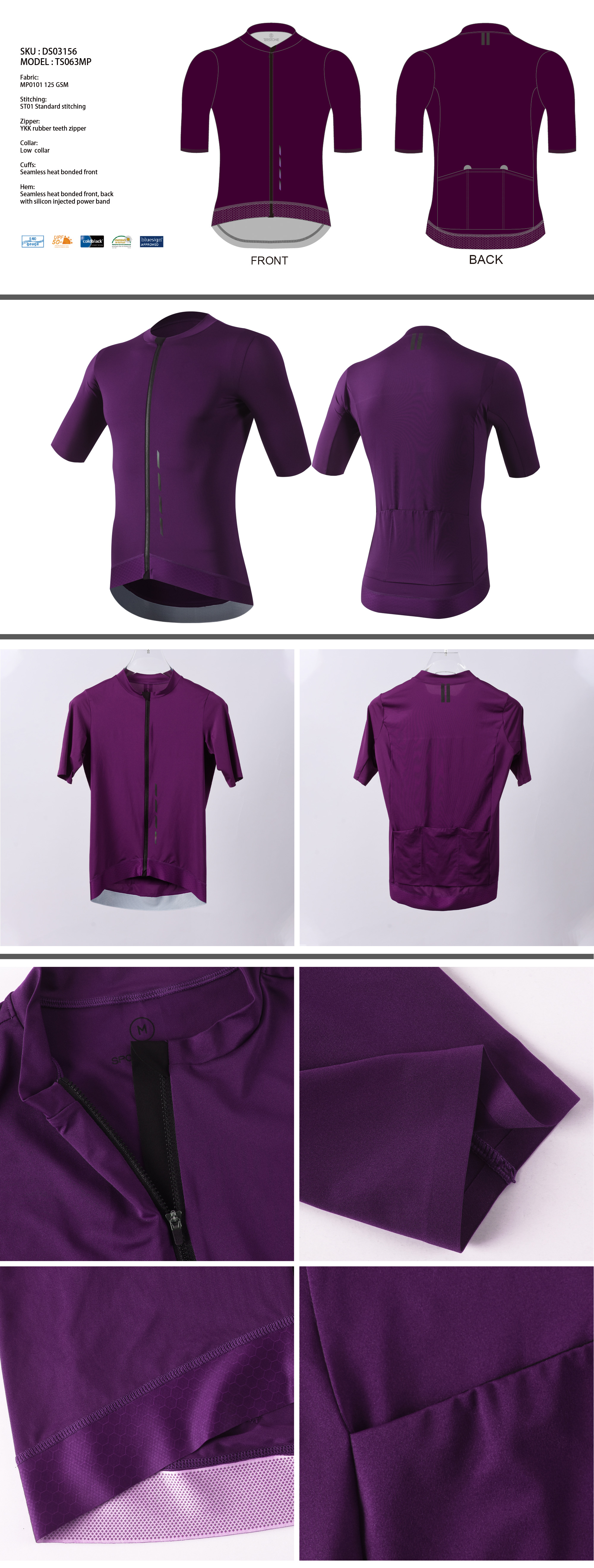 purple cycling jersey