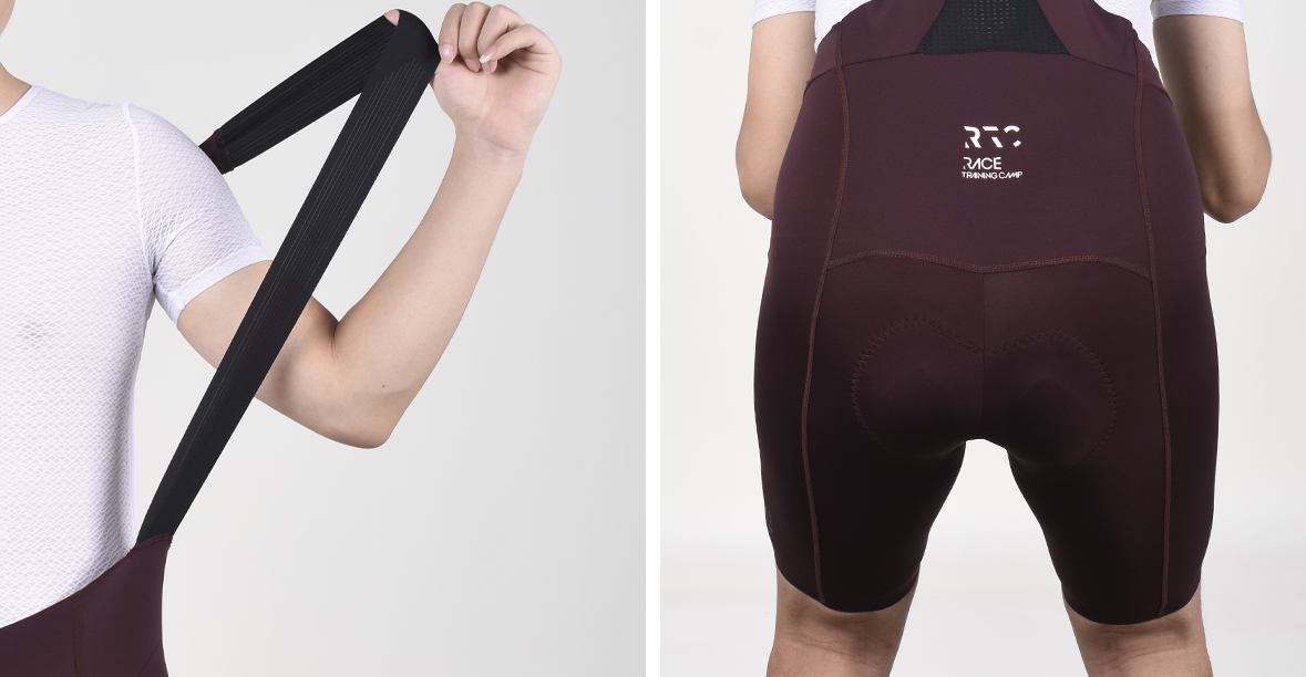 red cycling bib shorts