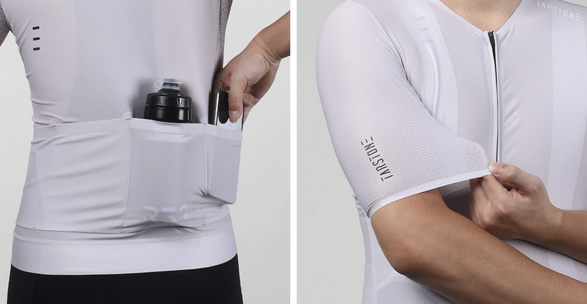 white bike jersey