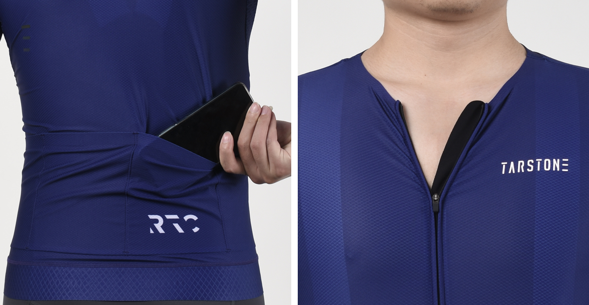 navy bike ride jersey