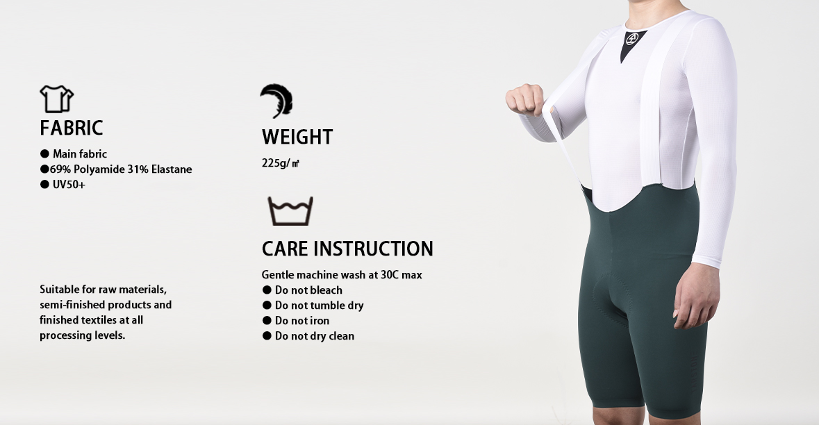 green cycling bib shorts