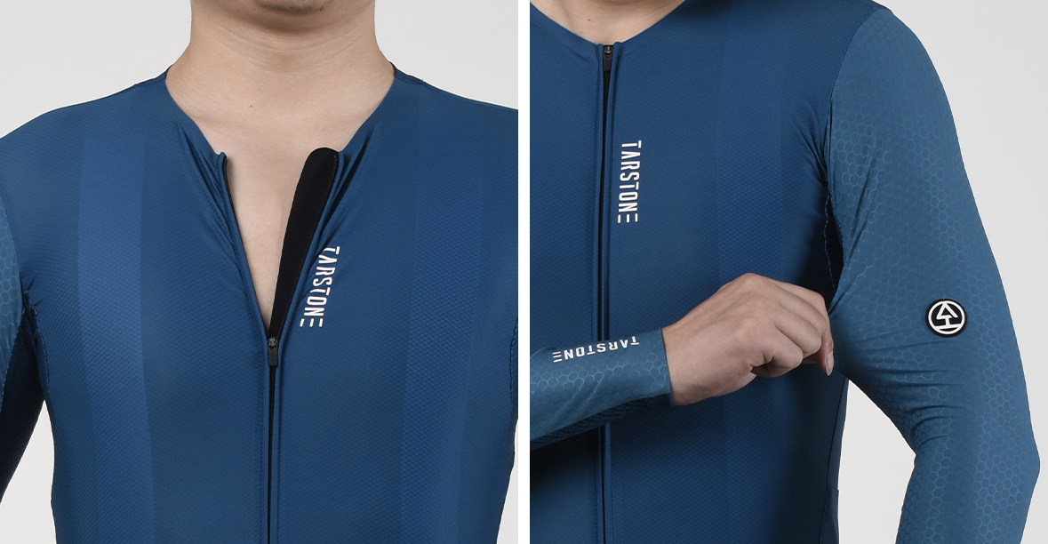seamless cycling long jersey