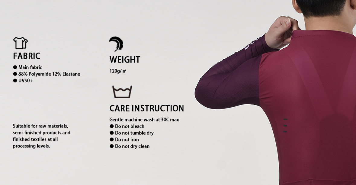dark red cycling jersey