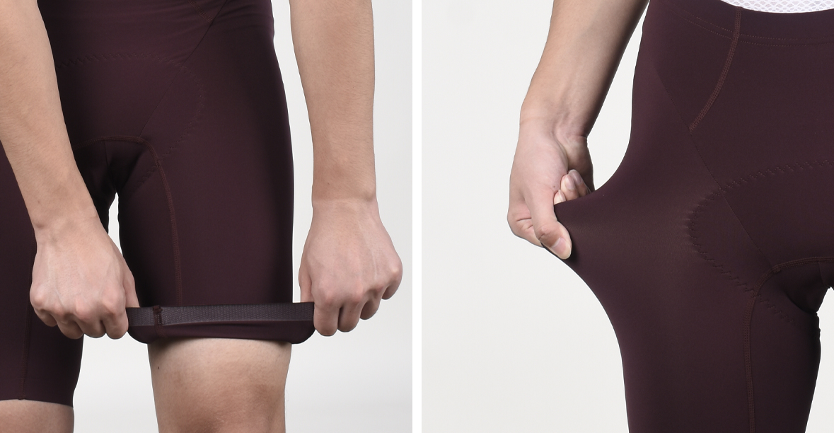 red cycling shorts