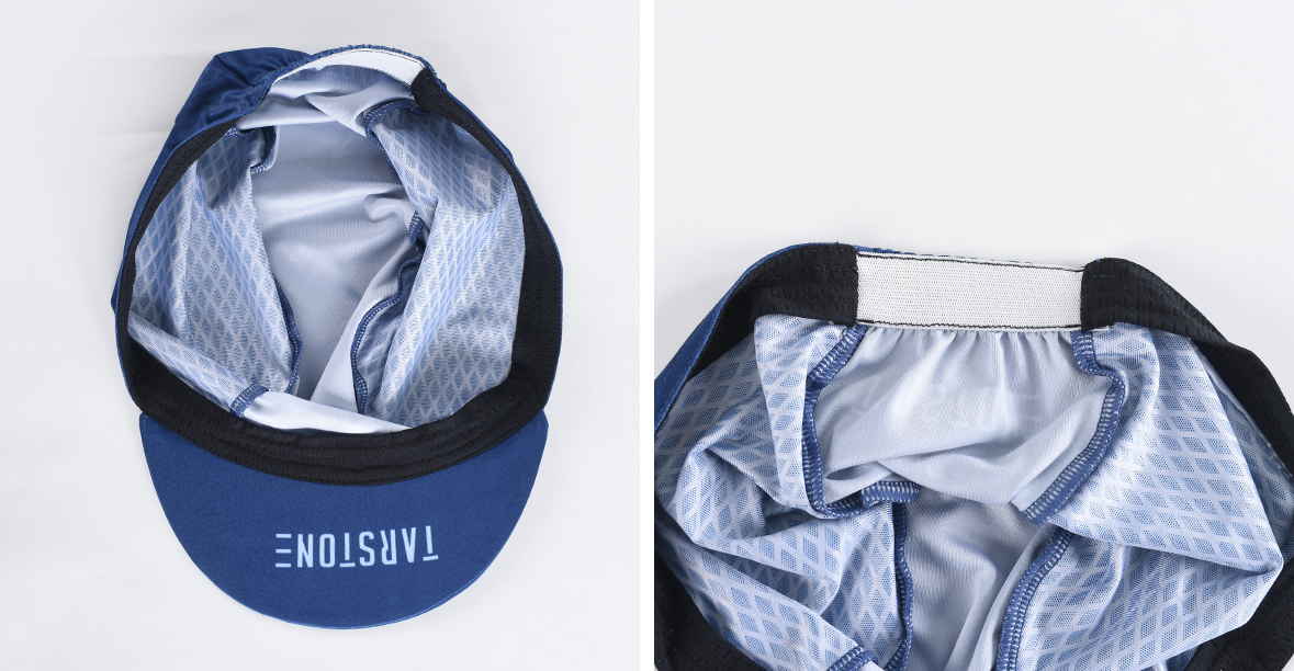 blue sports cycling cap