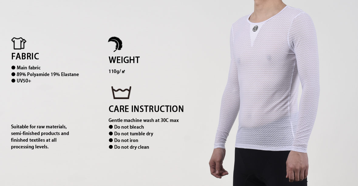 cycling base layer mesh