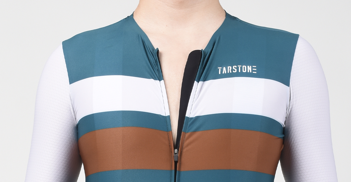 green long sleeve cycling jersey