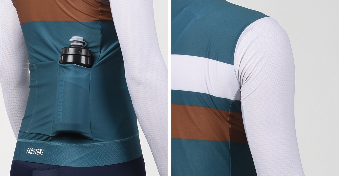 green cycling long sleeve jersey